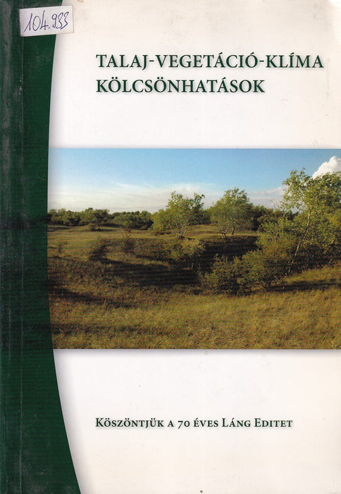 Talaj-vegetáció-klíma kölcsönhatások