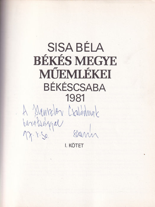 Békés megye műemlékei I-II.