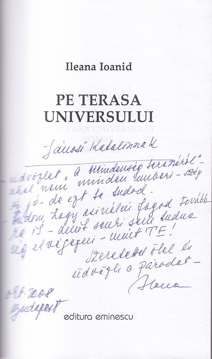 Pe terasa unersului