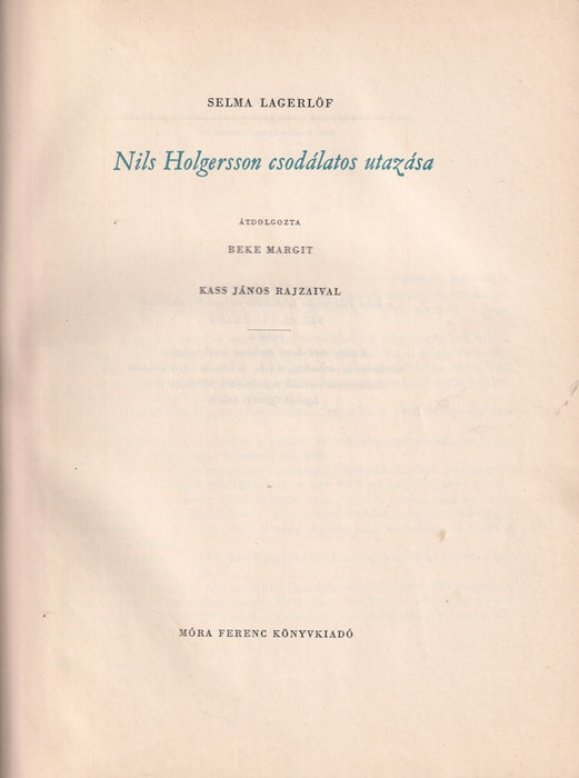 Nils Holgersson csodálatos utazása