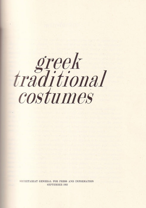 Greek Traditional Costumes