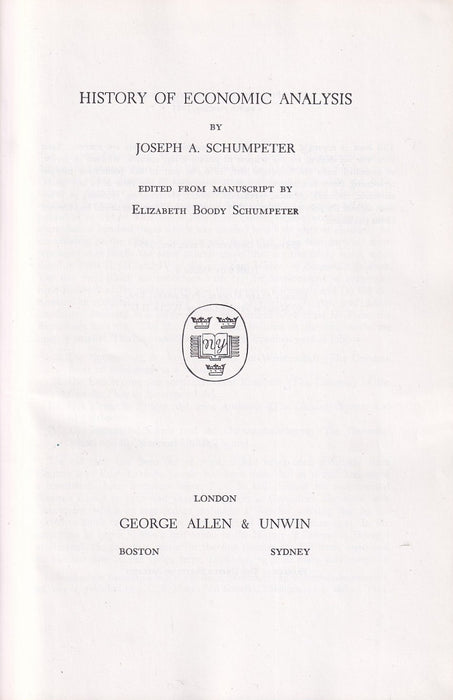 History of Economic Analysis