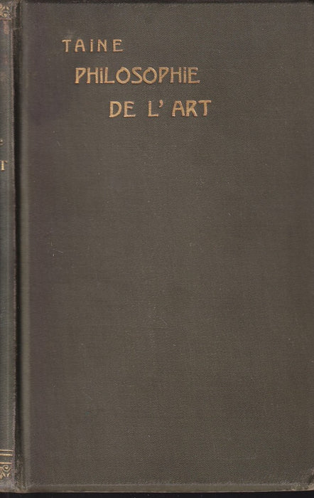 Philosophie de l'art I.
