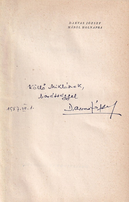 Máról holnapra