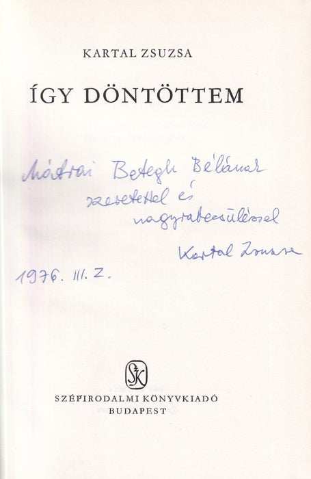 Így döntöttem