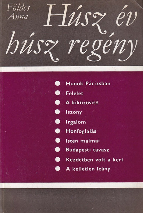 Húsz év - húsz regény