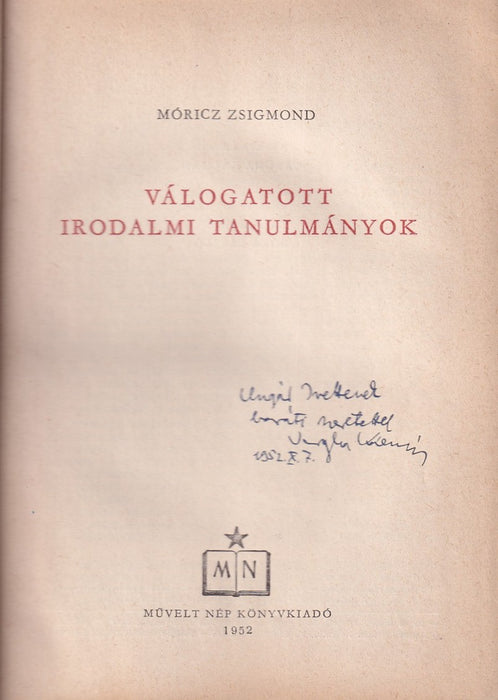 Válogatott irodalmi tanulmányok