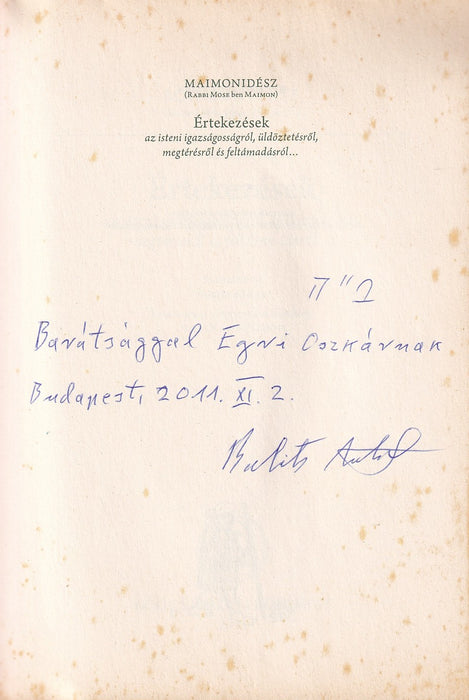Értekezések az isteni igazságosságról, üldöztetésről, megtérésről és feltámadásról...