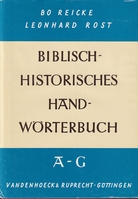 Biblisch-Historisches Handwörterbuch I-III.
