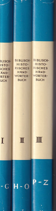 Biblisch-Historisches Handwörterbuch I-III.