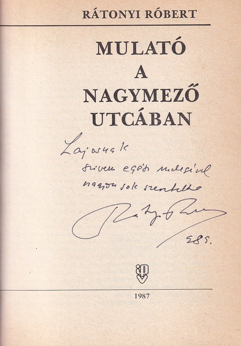 Mulató a Nagymező utcában