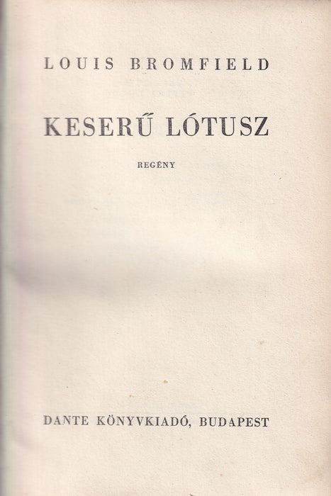 Keserű Lótusz