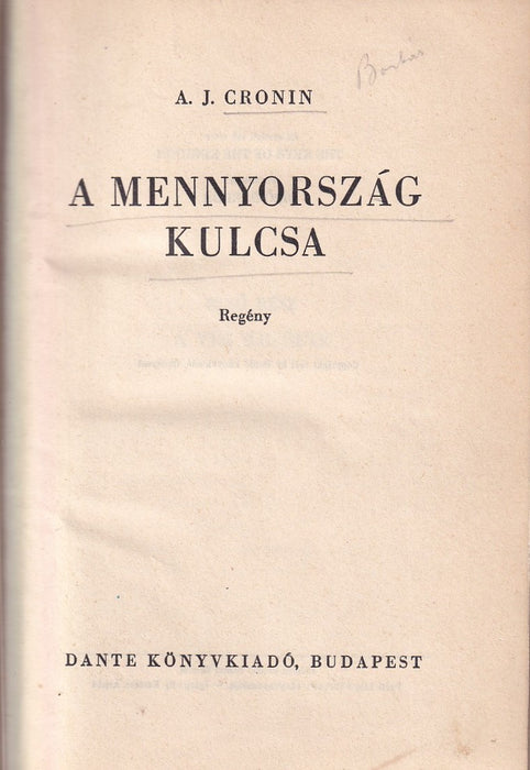 A mennyország kulcsa