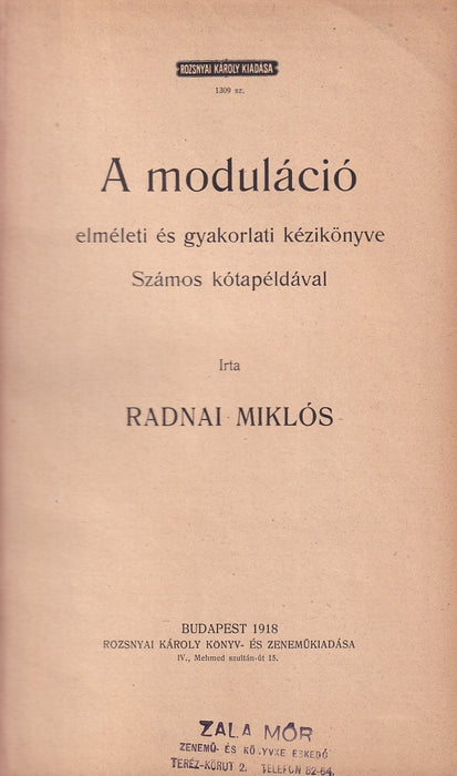 A moduláció elméleti és gyakorlati kézikönyve