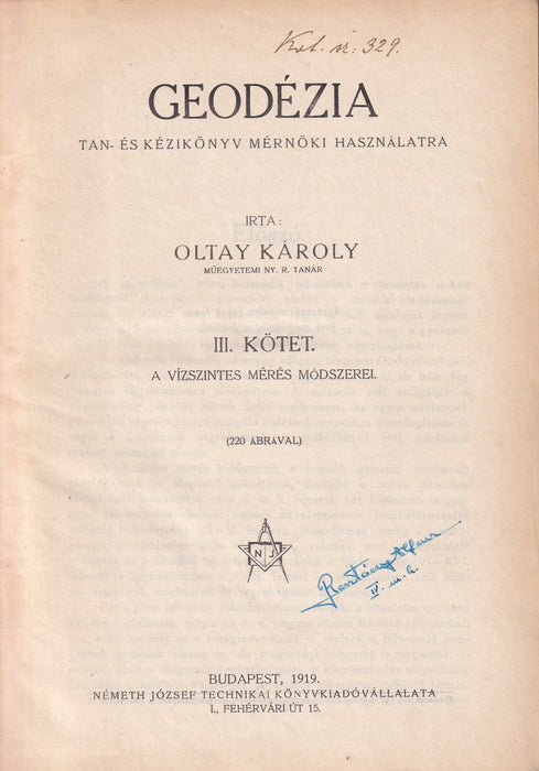 Geodézia I-IV.