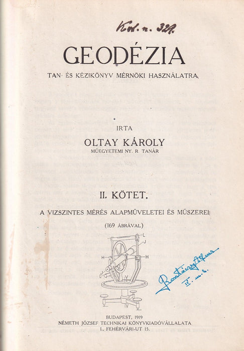 Geodézia I-IV.