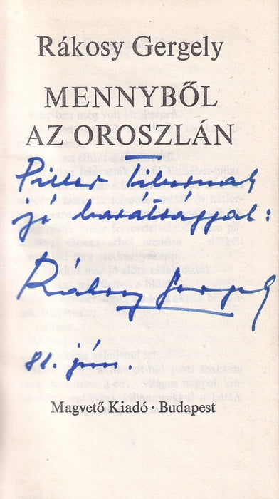 Mennyből az oroszlán