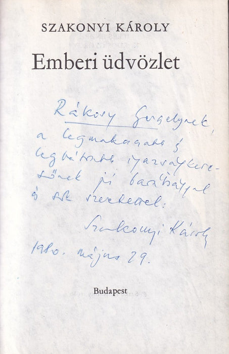 Emberi üdvözlet