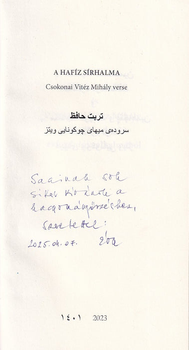 A Hafíz sírhalma - آرامگاه حافظ