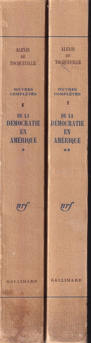 De la Démocratie en Amérique I-II.