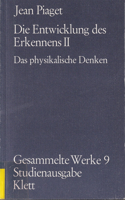Die Entwicklung des Erkennens I-II.