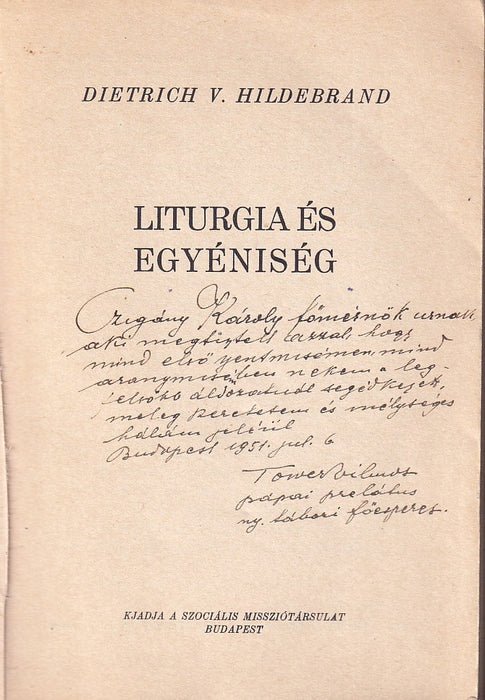 Liturgia és egyéniség