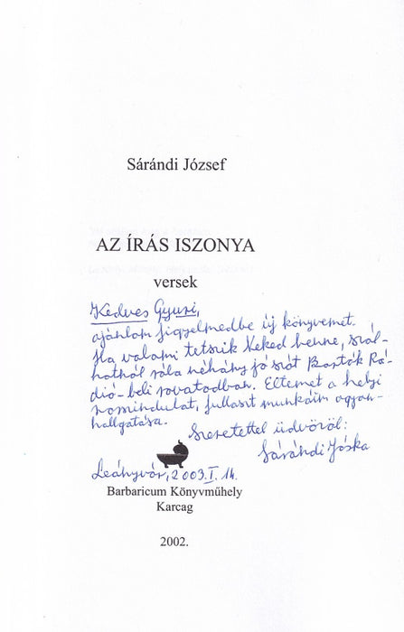 Az írás iszonya