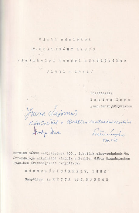 Irataim az emigráczióból III.