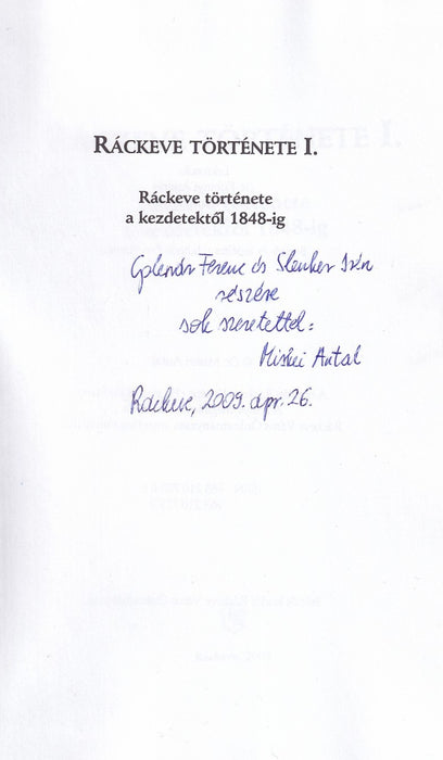 Ráckeve története I.
