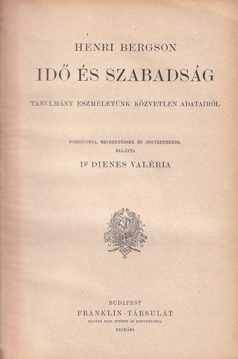 Idő és szabadság