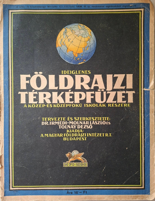 Ideiglenes földrajzi térképfüzet
