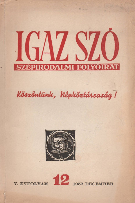 Igaz Szó 1957. V. évfolyam 12. szám
