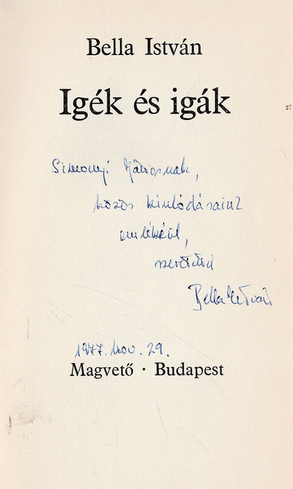 Igék és igák