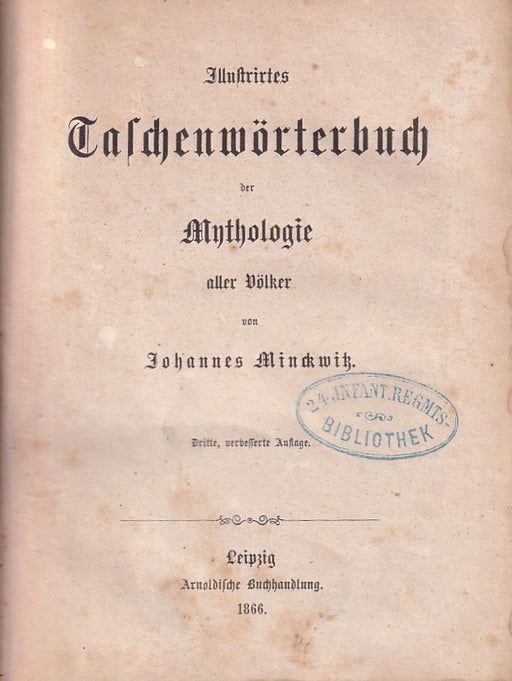 Illustrirtes Taschenwörterbuch der Mythologie aller Völker