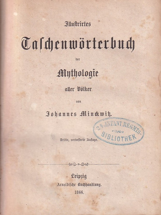 Illustrirtes Taschenwörterbuch der Mythologie aller Völker