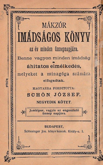 Mákzór - Imádságos könyv IV.