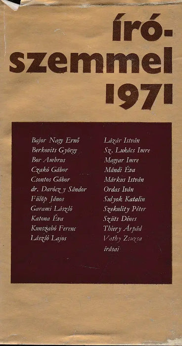 Írószemmel 1971