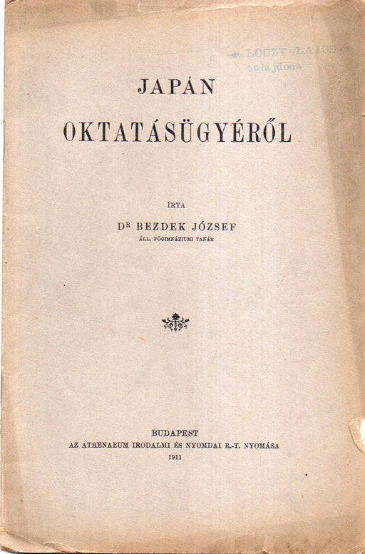 Japán oktatásügyéről