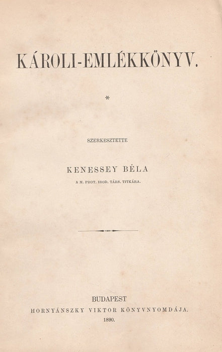 Károli-emlékkönyv