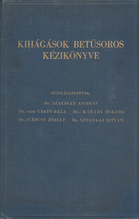 Kihágások betűsoros kézikönyve