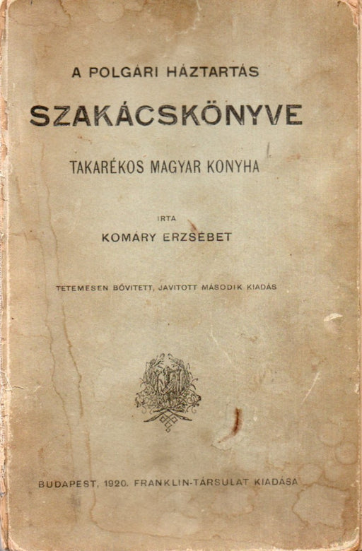 A polgári háztartás szakácskönyve