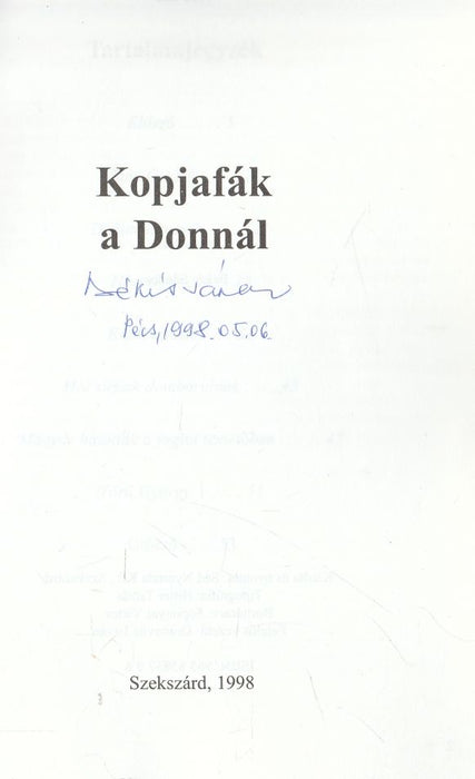Kopjafák a Donnál