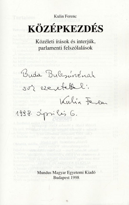 Középkezdés