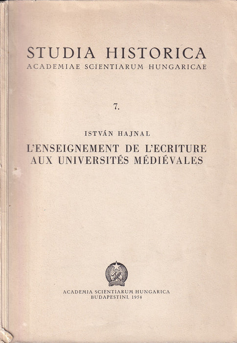 L'enseignement de l'écriture aux universités médiévales