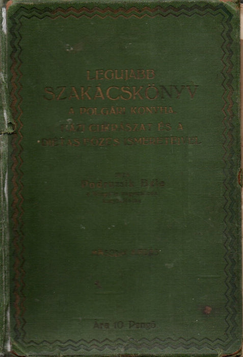 Legujabb szakácskönyv