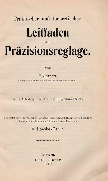 Praktischer und theoretischer Leitfaden der Präzisionsreglage