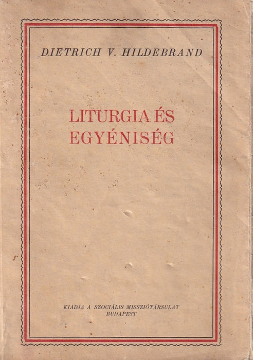 Liturgia és egyéniség