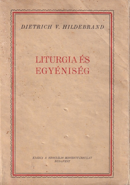 Liturgia és egyéniség
