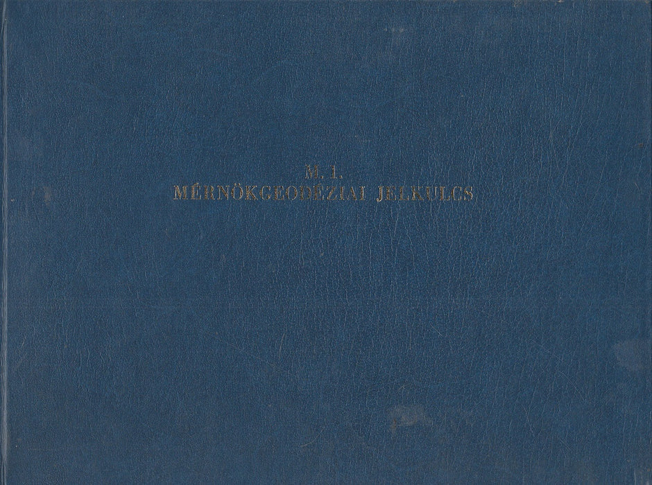 M. 1. Mérnökgeodéziai jelkulcs