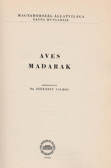 Aves - Madarak